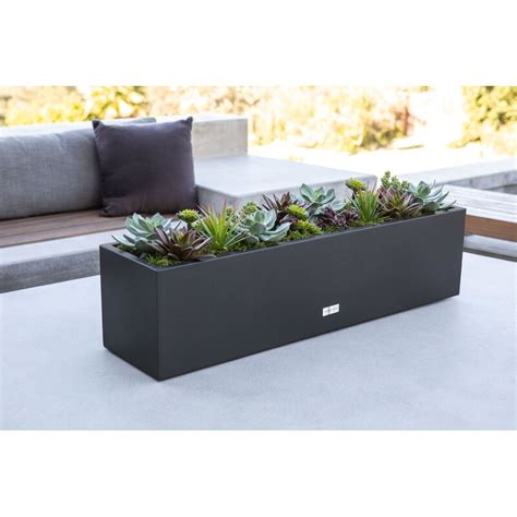 Metallic Series Galvanized Steel Planter Box 